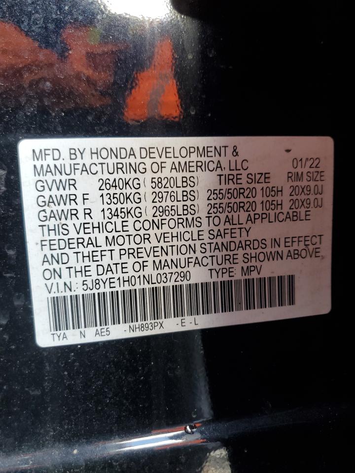 2022 Acura Mdx A-Spec VIN: 5J8YE1H01NL037290 Lot: 90694385
