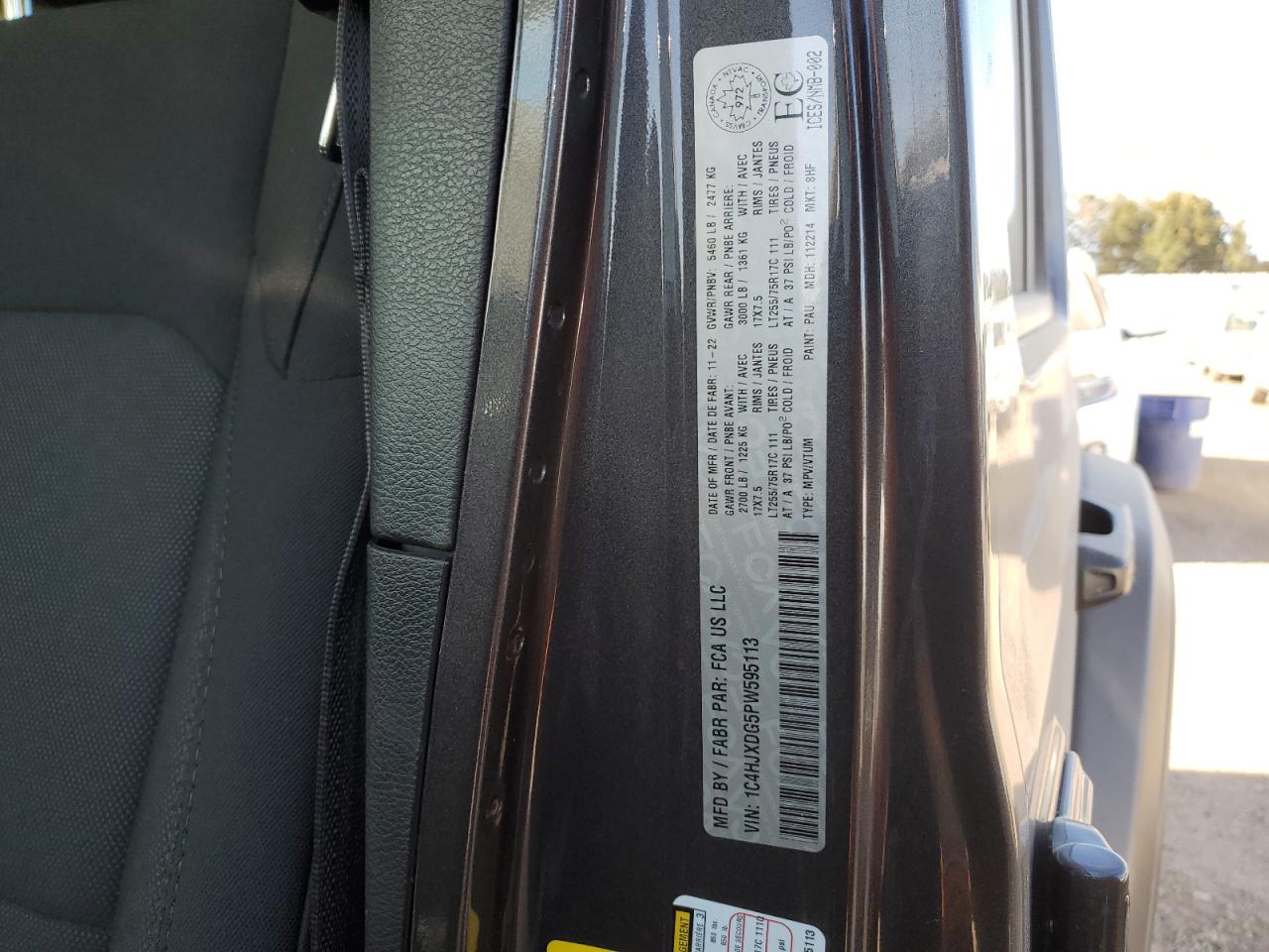 2023 Jeep Wrangler Sport VIN: 1C4HJXDG5PW595113 Lot: 83991945