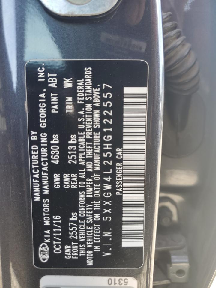 2017 Kia Optima Sx VIN: 5XXGW4L25HG122557 Lot: 85668085