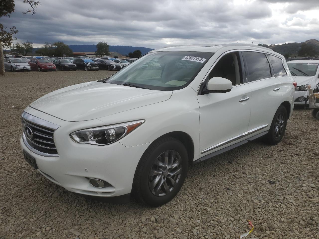 2013 Infiniti Jx35 white null gas 5N1AL0MM1DC305449 photo #1