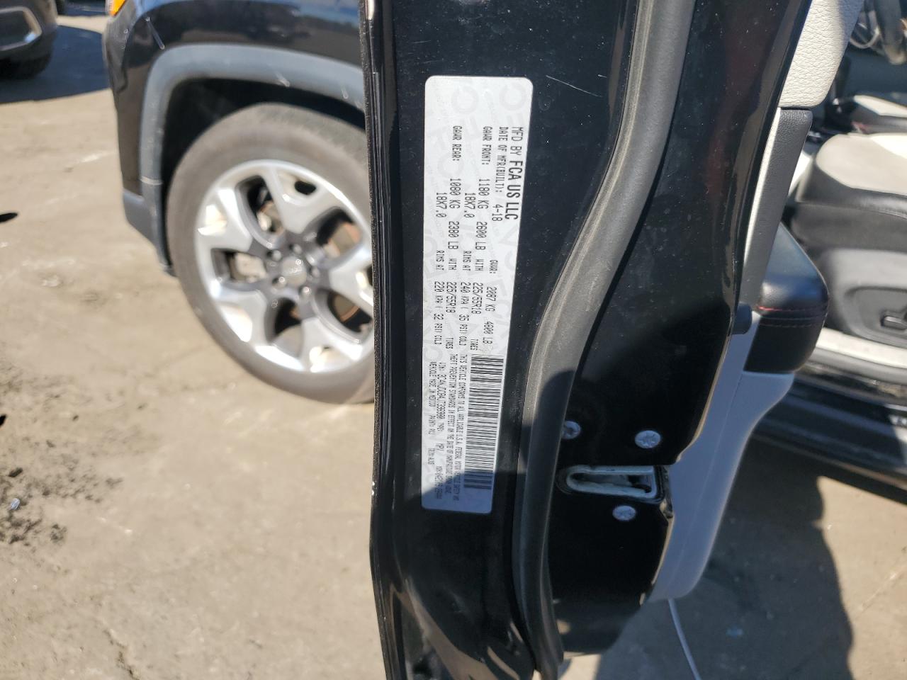 2018 Jeep Compass Limited VIN: 3C4NJDCB4JT396980 Lot: 81942785