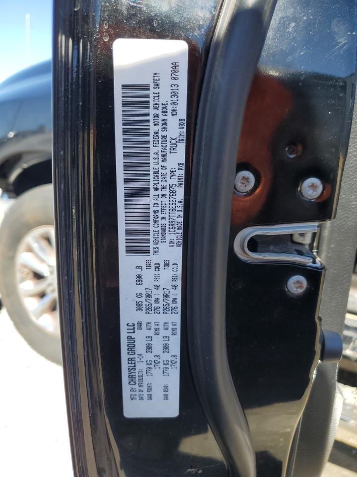 2014 Ram 1500 Slt VIN: 1C6RR7TT6ES276875 Lot: 86255505