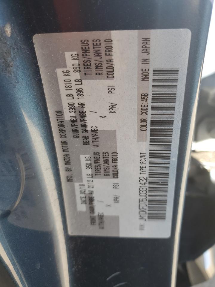 2018 Mazda Cx-3 Grand Touring VIN: JM1DKFD76J0331432 Lot: 86424955