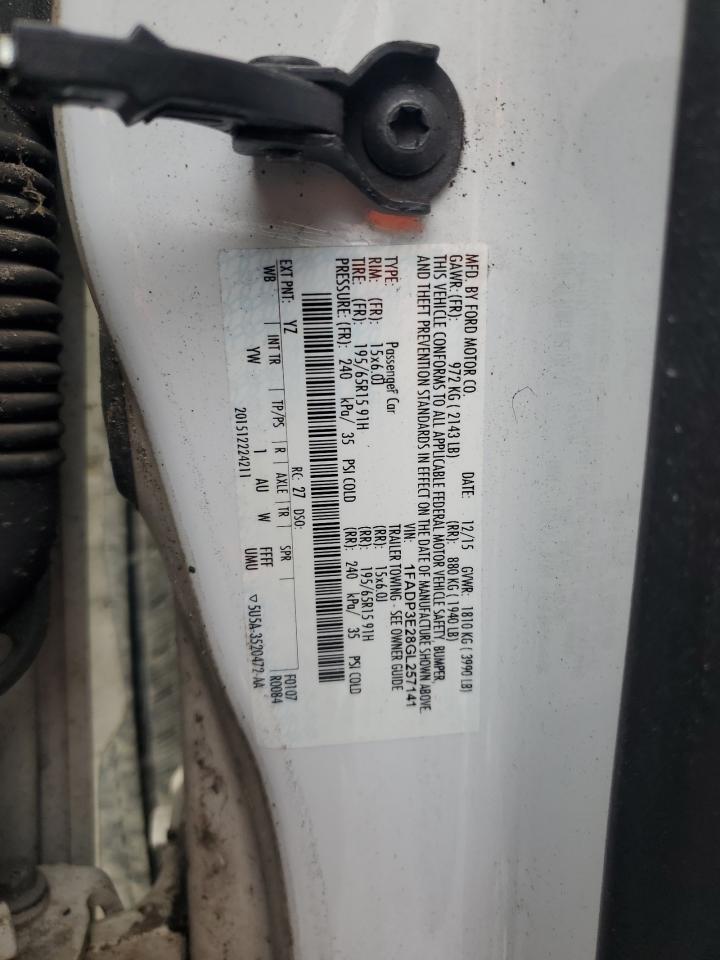 2016 Ford Focus S VIN: 1FADP3E28GL257141 Lot: 85765495