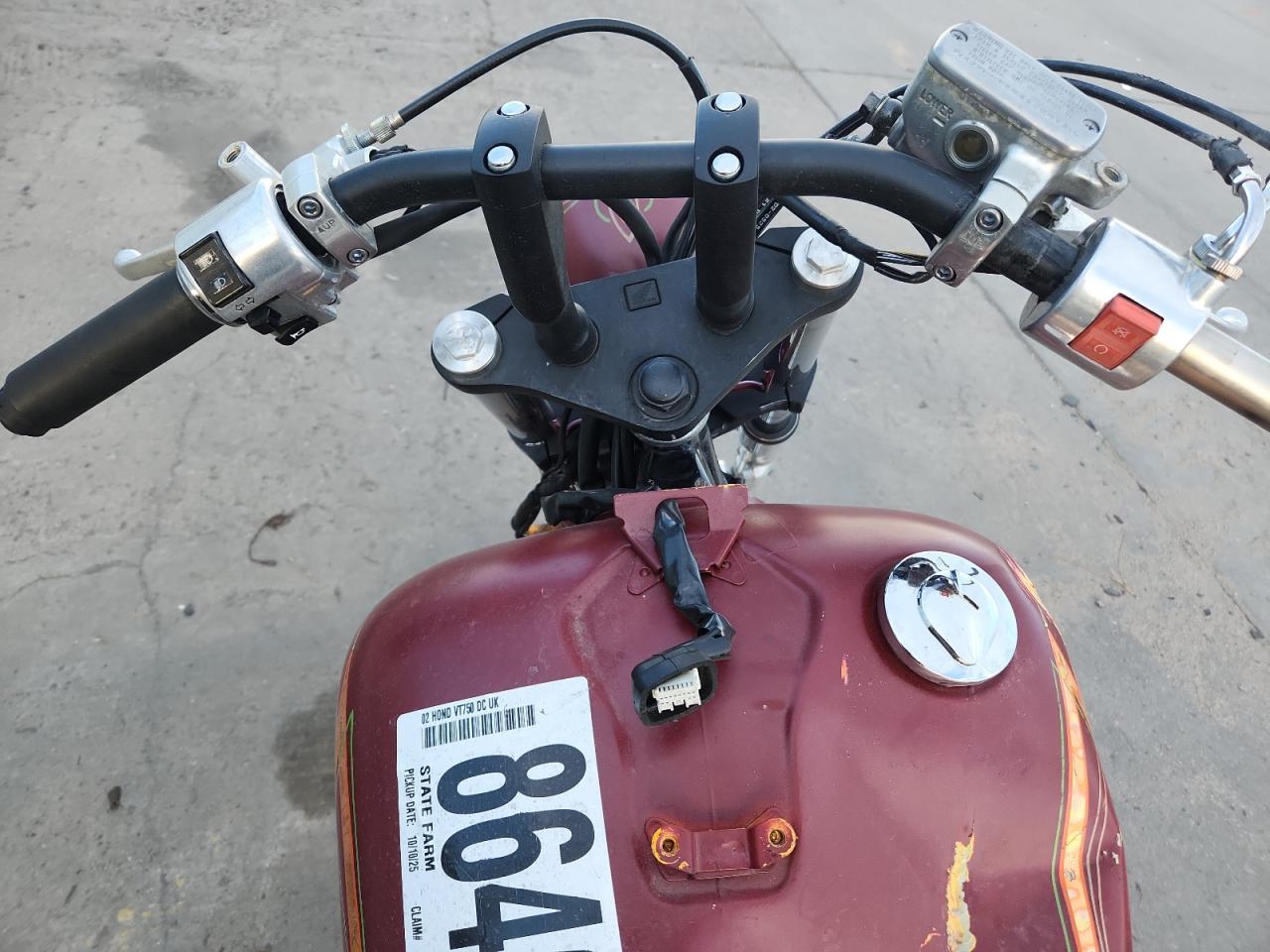 2002 Honda Vt750 Dc VIN: JH2RC44092M616654 Lot: 86460275