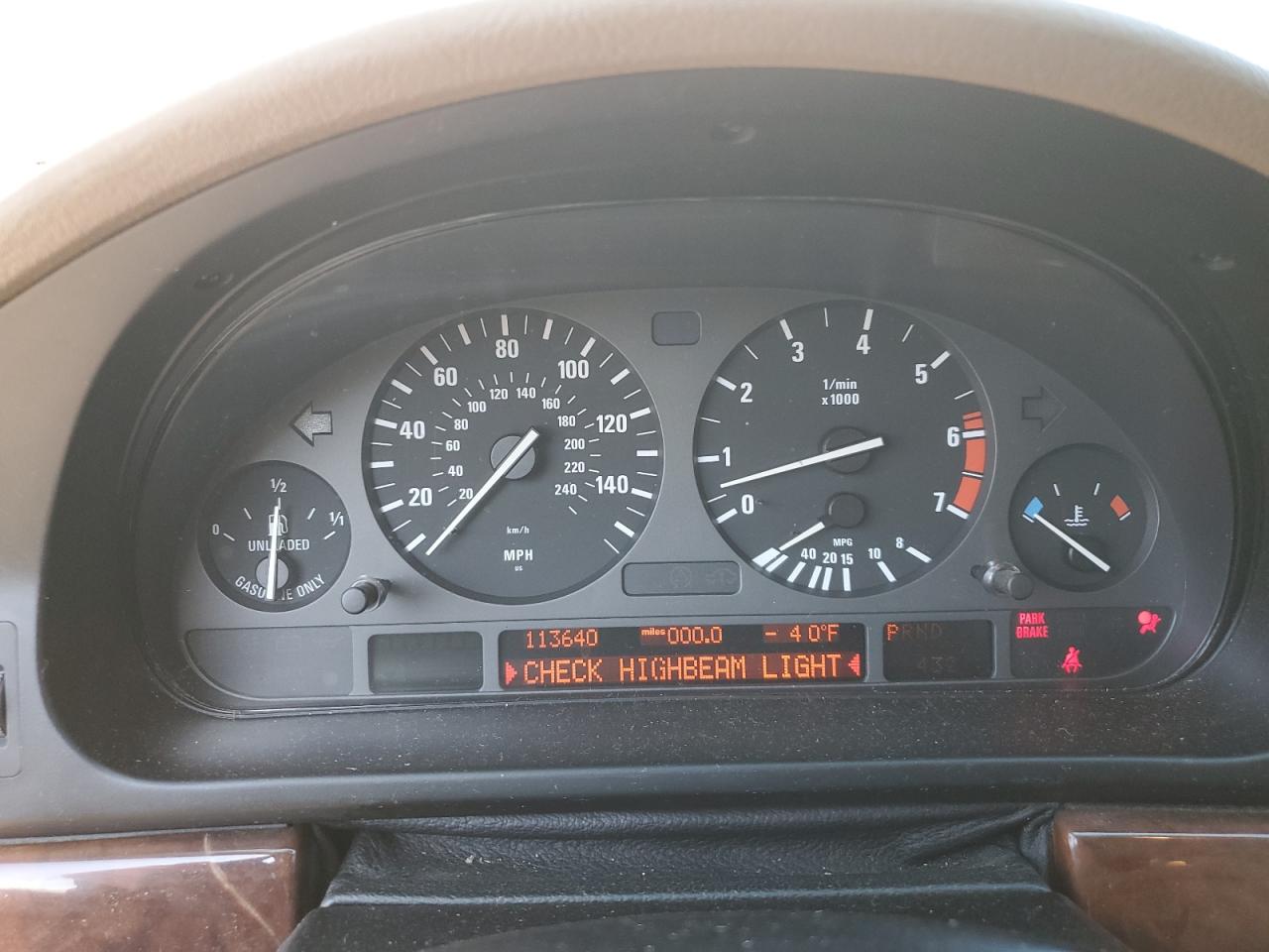 1997 BMW 540 I Automatic VIN: WBADE6323VBW52378 Lot: 85326675