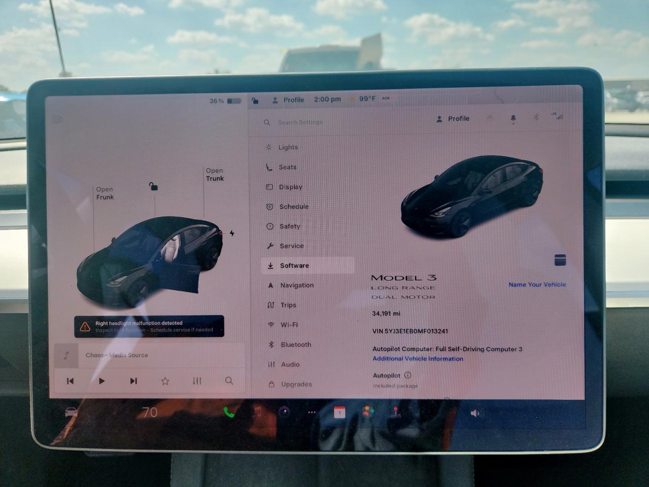 2021 Tesla Model 3 VIN: 5YJ3E1EB0MF013241 Lot: 83966575