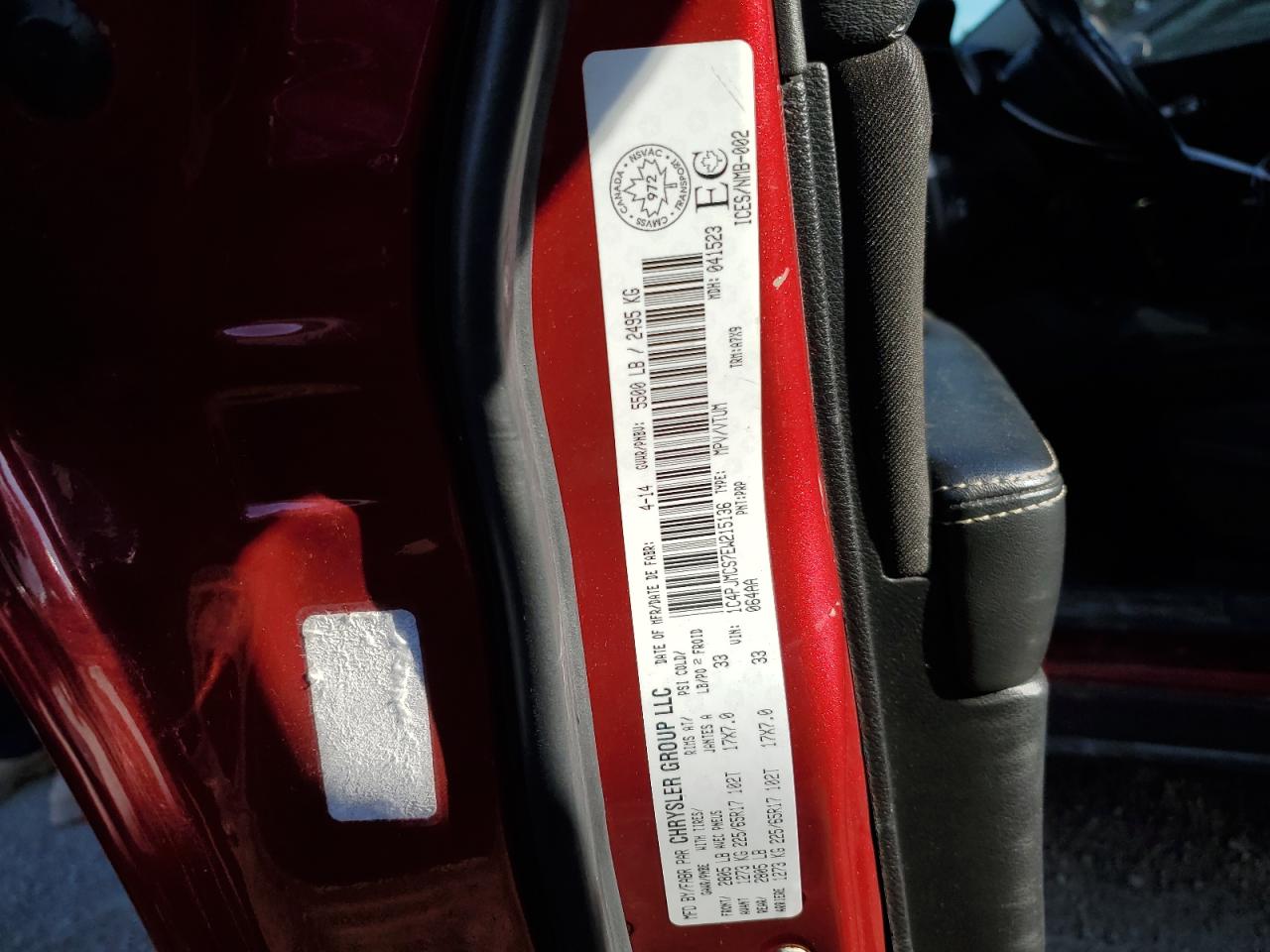 2014 Jeep Cherokee Latitude VIN: 1C4PJMCS7EW215136 Lot: 83849725