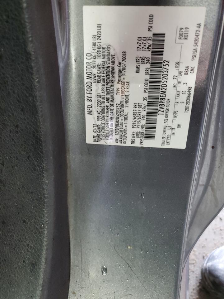 2013 Ford Mustang VIN: 1ZVBP8EM2D5203752 Lot: 90565325