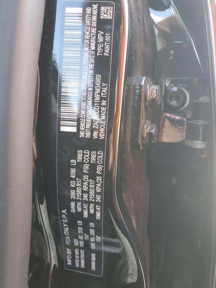 2021 Jeep Renegade Limited VIN: ZACNJDD11MPM34969 Lot: 85675595