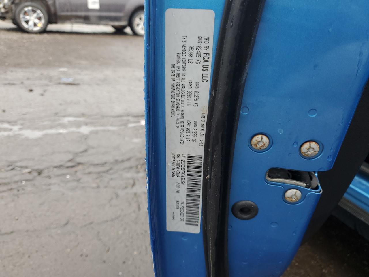 2019 Dodge Challenger R/T VIN: 2C3CDZBT7KH639380 Lot: 83933265