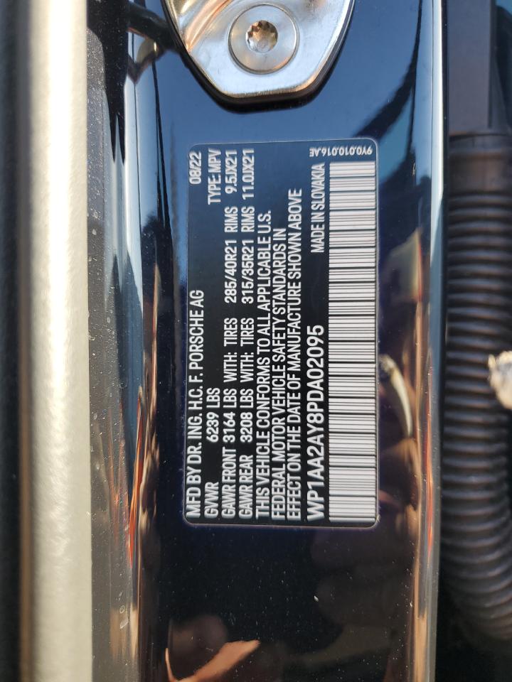 2023 Porsche Cayenne Base VIN: WP1AA2AY8PDA02095 Lot: 89853375