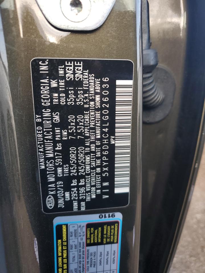 2020 Kia Telluride S VIN: 5XYP6DHC4LG026036 Lot: 85680885