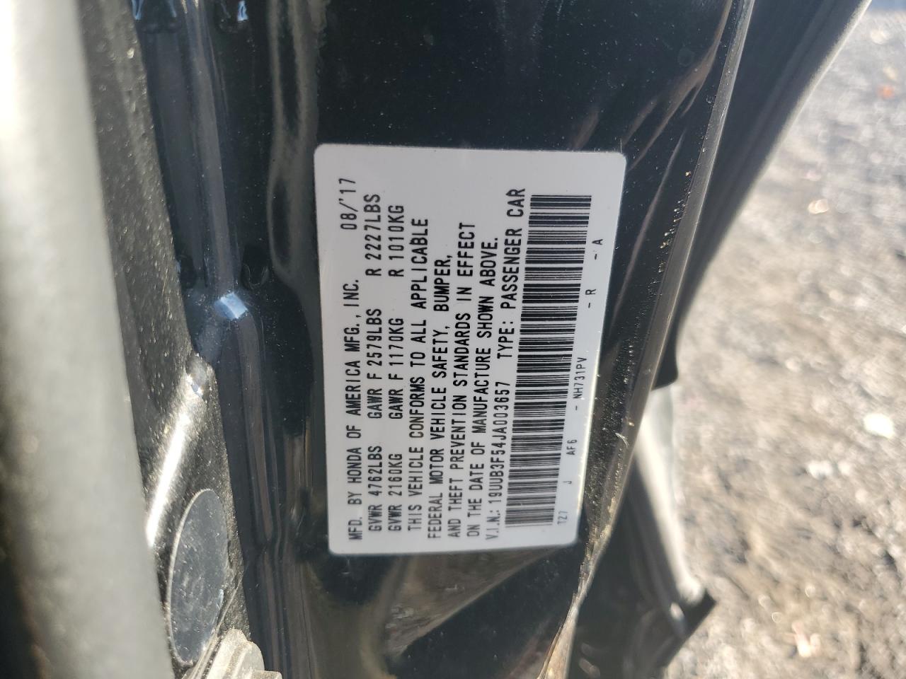 2018 Acura Tlx Tech VIN: 19UUB3F54JA003657 Lot: 80876635