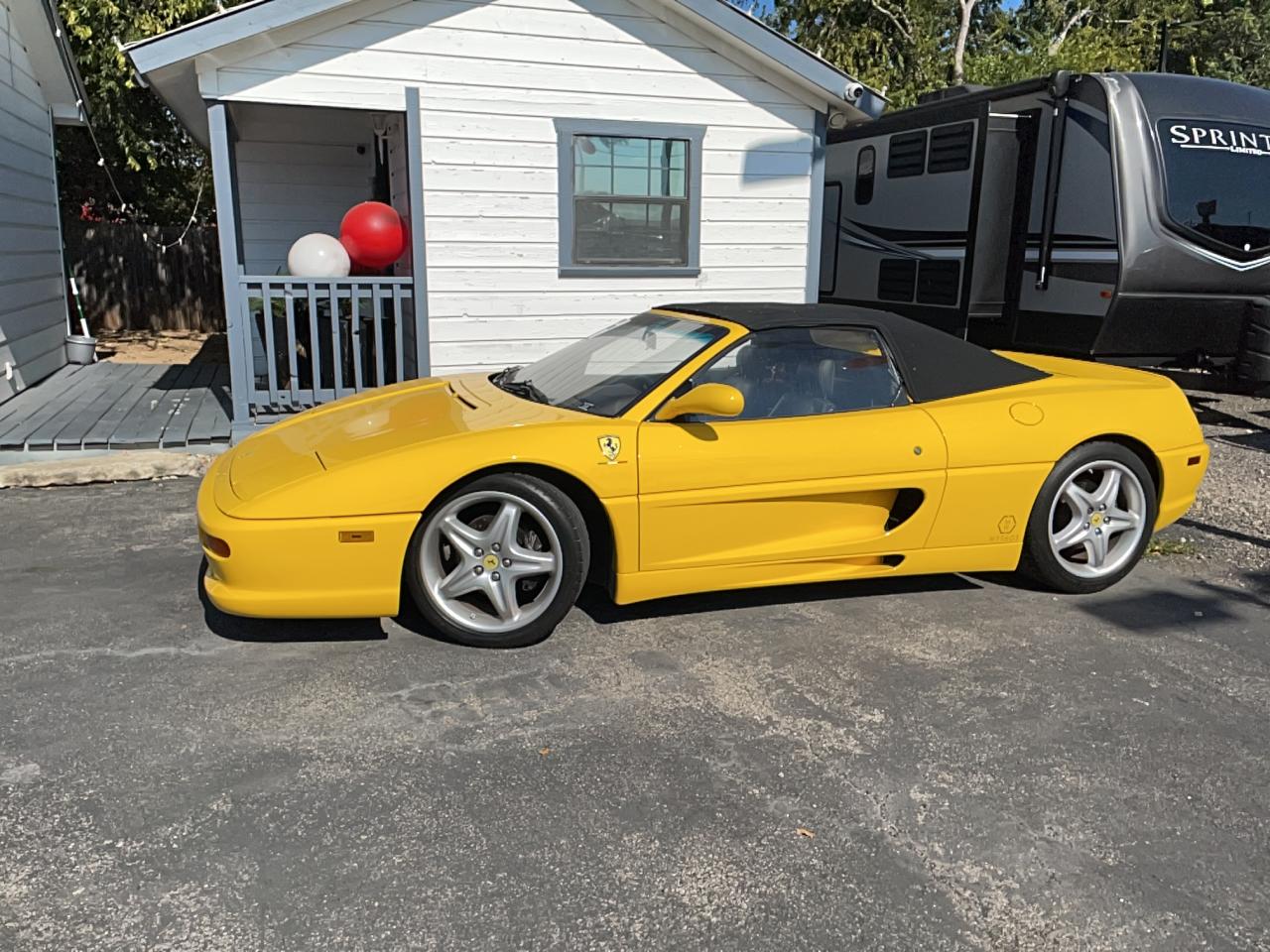 1997 Ferrari F355 Spide yellow cabrio gas ZFFXR48A3V0107772 photo #3