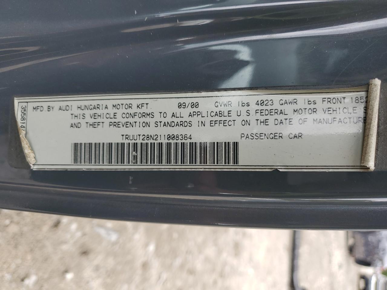 Фото: TRUUT28N211008364