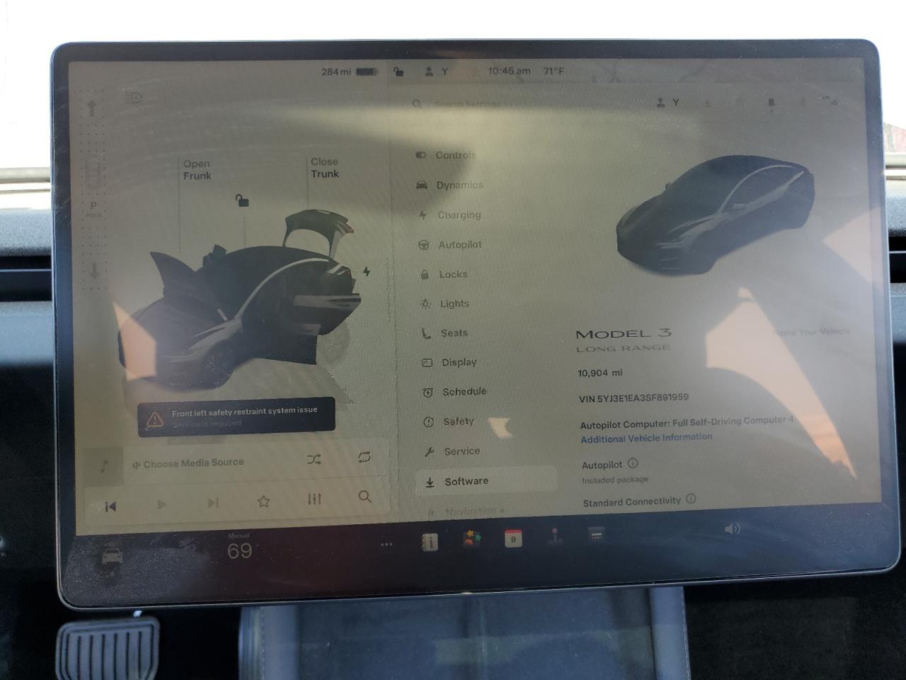 2025 Tesla Model 3 VIN: 5YJ3E1EA3SF891959 Lot: 86176455