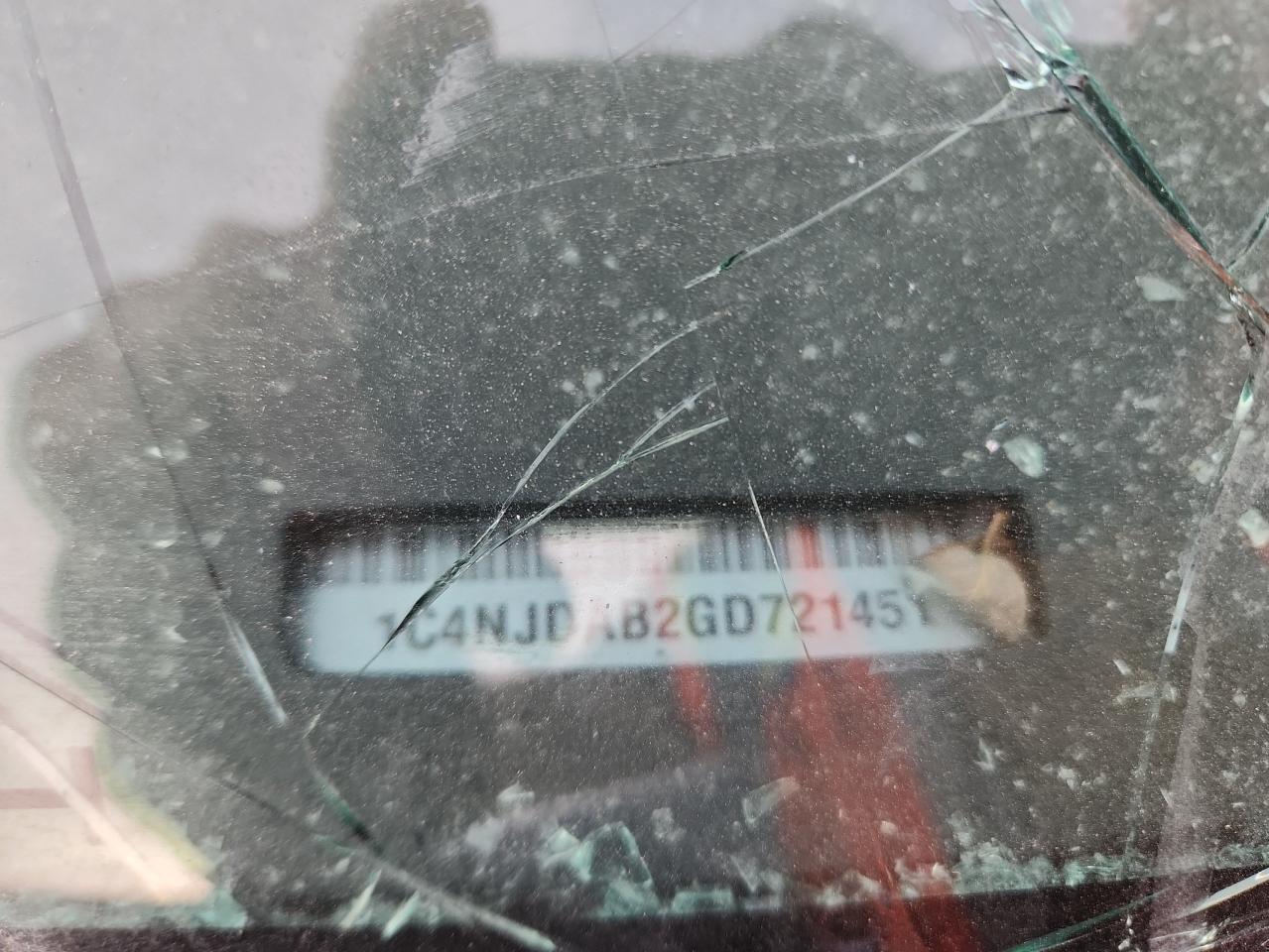 2016 Jeep Compass Sport VIN: 1C4NJDAB2GD721451 Lot: 87449215