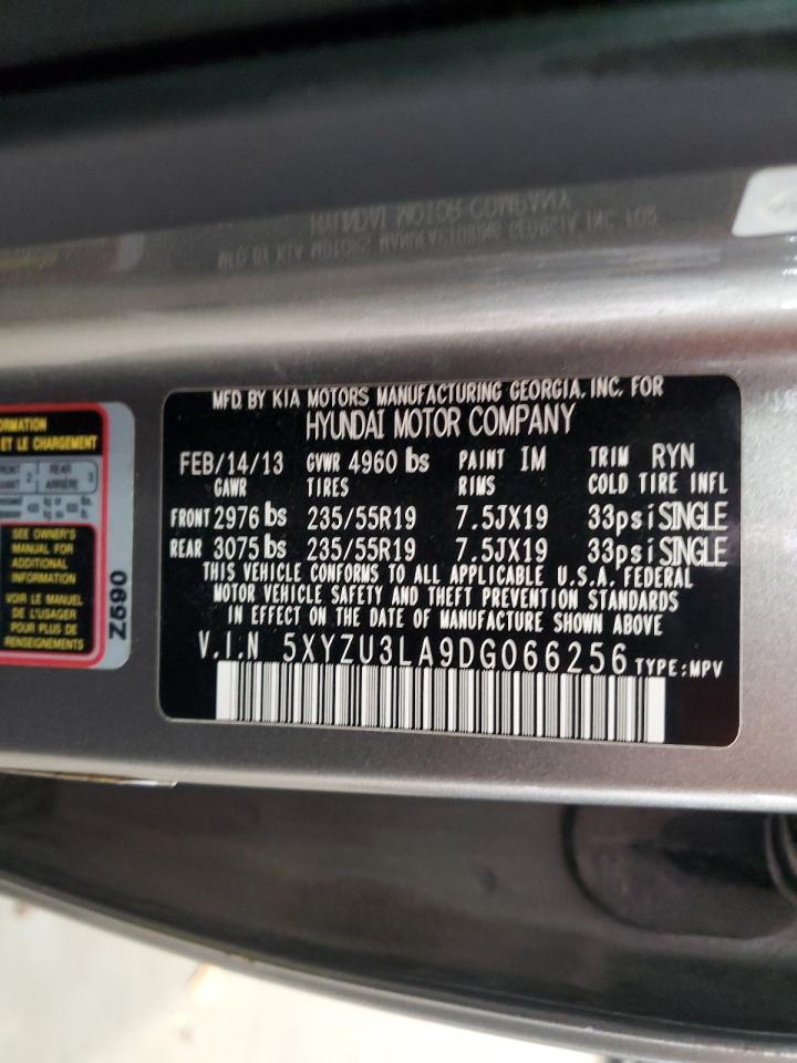 2013 Hyundai Santa Fe Sport VIN: 5XYZU3LA9DG066256 Lot: 86056815