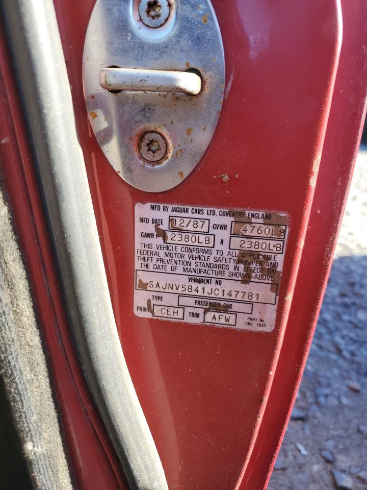 1988 Jaguar Xjs VIN: SAJNV5841JC147781 Lot: 91061385