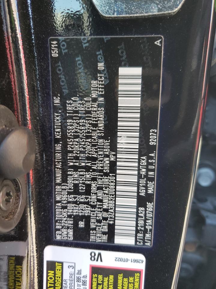 2014 Toyota Venza Le VIN: 4T3ZA3BB2EU088301 Lot: 84535855