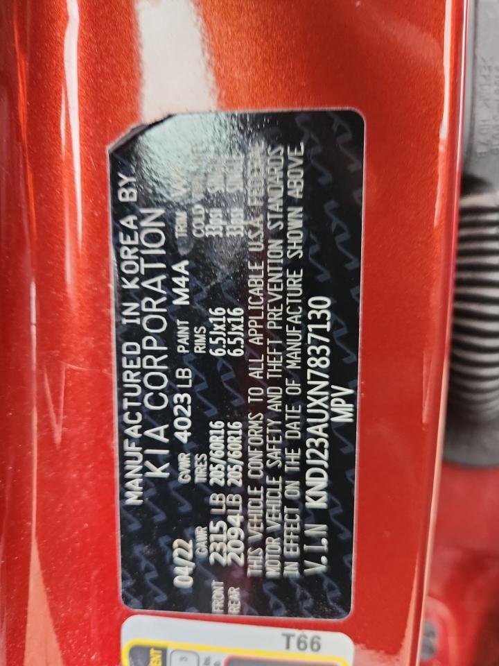 2022 Kia Soul Lx VIN: KNDJ23AUXN7837130 Lot: 86149705