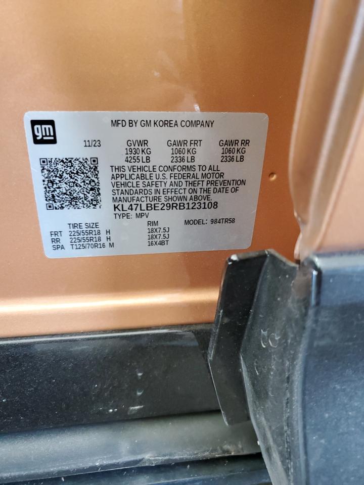 2024 Buick Envista Sport Touring VIN: KL47LBE29RB123108 Lot: 86773445