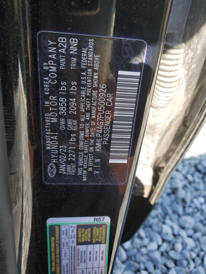 2023 Hyundai Elantra Limited VIN: KMHLP4AG7PU500926 Lot: 85758835