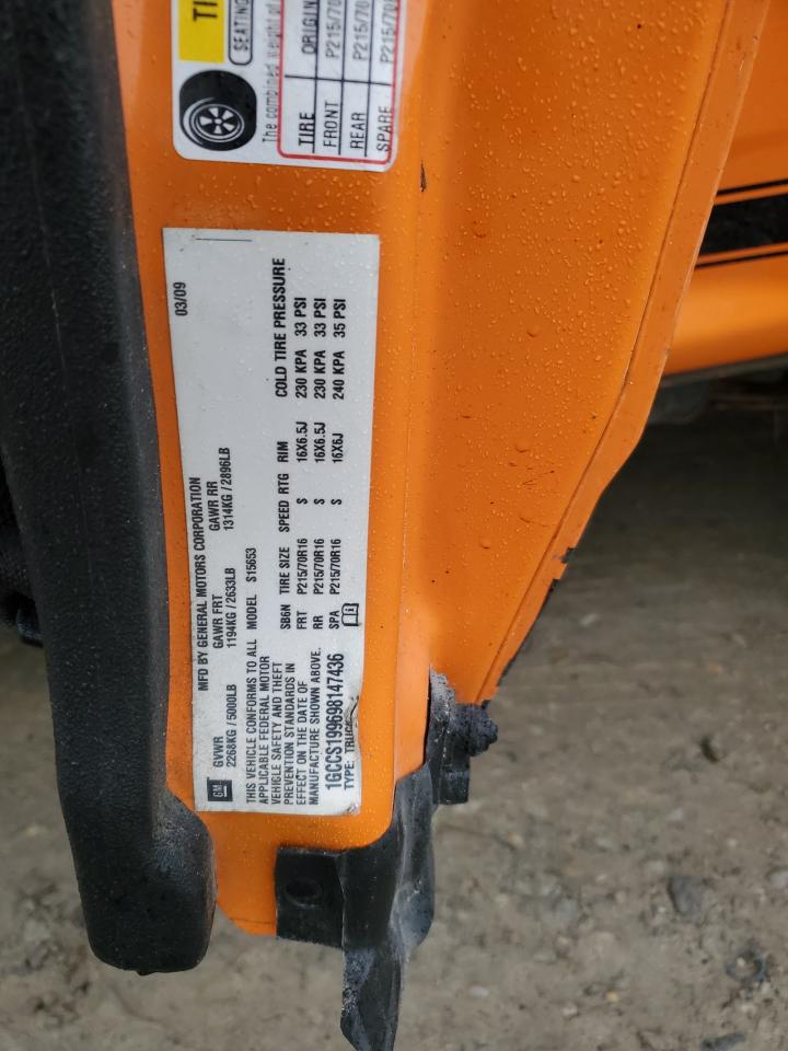 2009 Chevrolet Colorado VIN: 1GCCS199698147436 Lot: 90384505