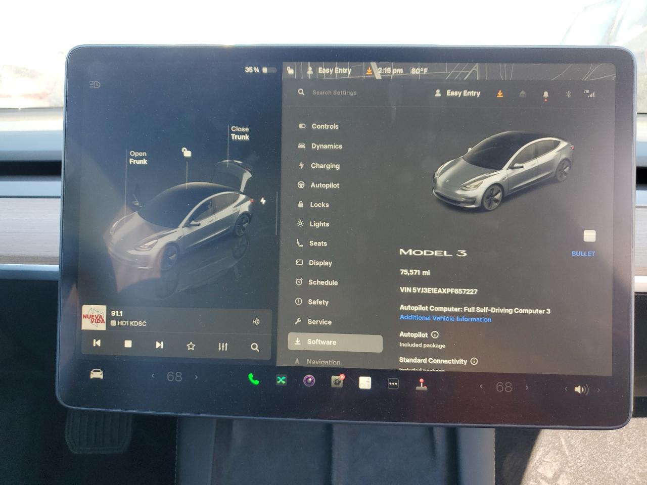 2023 Tesla Model 3 VIN: 5YJ3E1EAXPF657227 Lot: 87300345