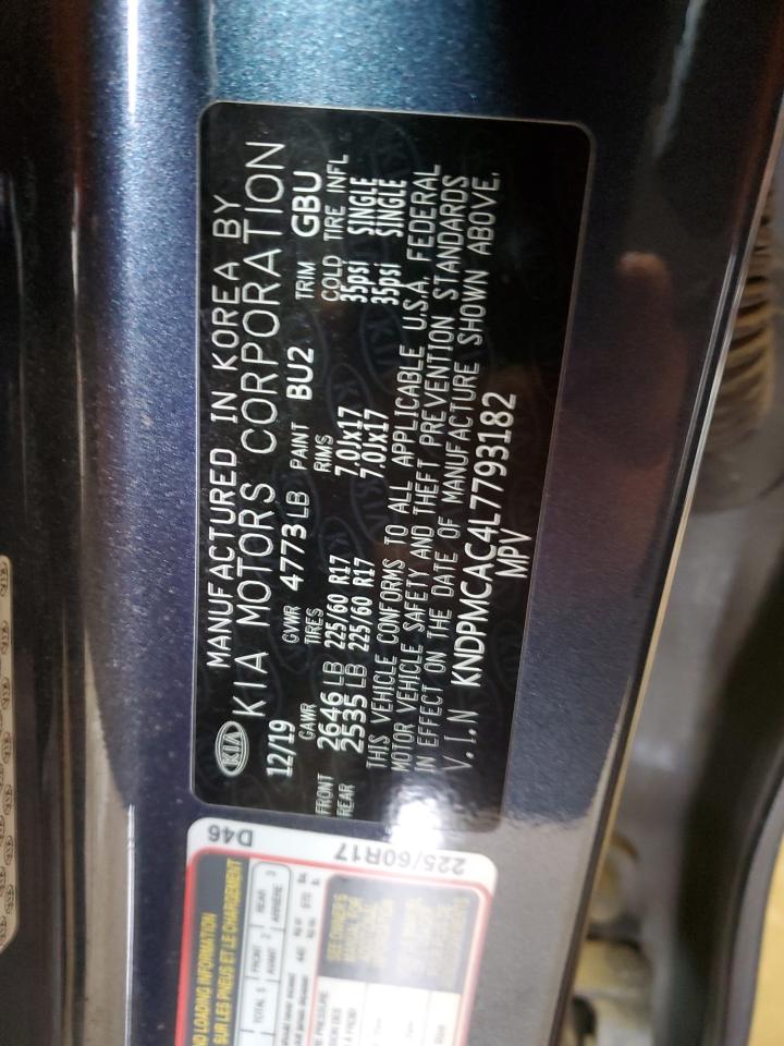 2020 Kia Sportage Lx VIN: KNDPMCAC4L7793182 Lot: 85338245