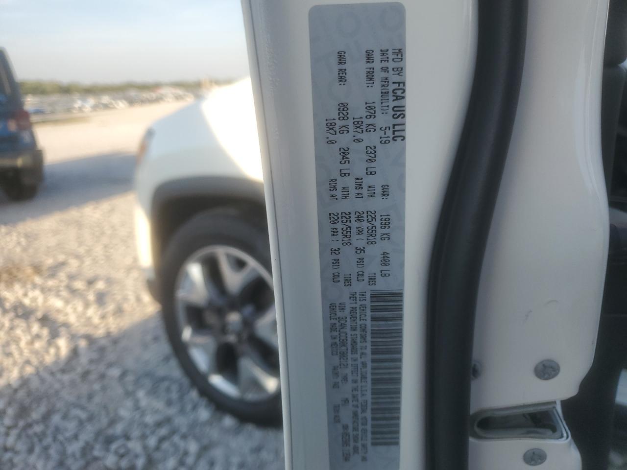 2019 Jeep Compass Limited VIN: 3C4NJCCB0KT802121 Lot: 94752375