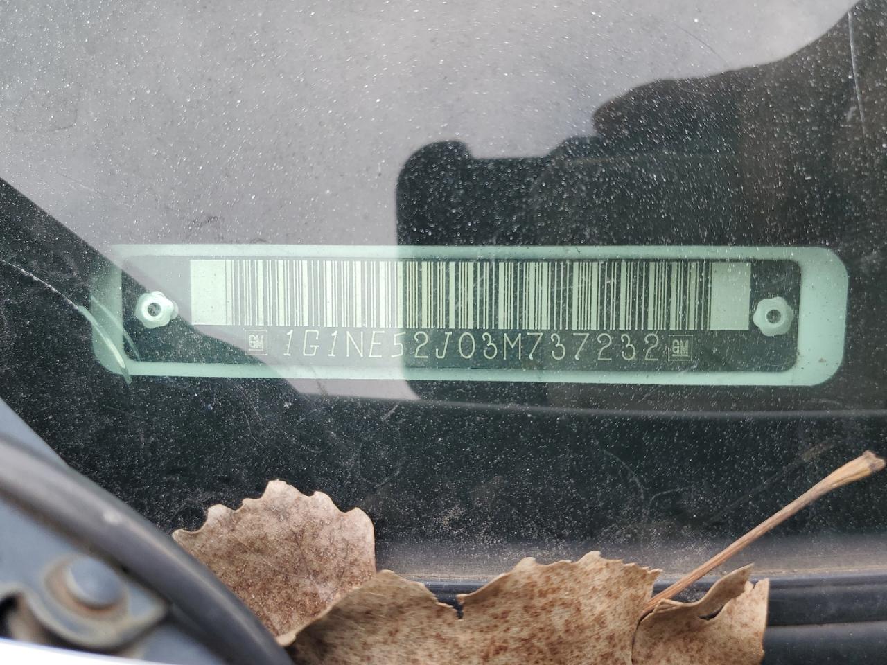 2003 Chevrolet Malibu Ls VIN: 1G1NE52J03M737232 Lot: 84760955