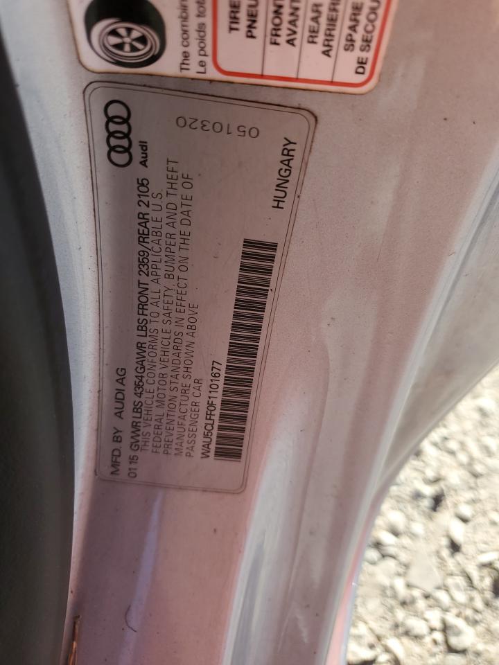 2015 Audi A3 Premium Plus VIN: WAU5CLFF0F1101677 Lot: 90681235