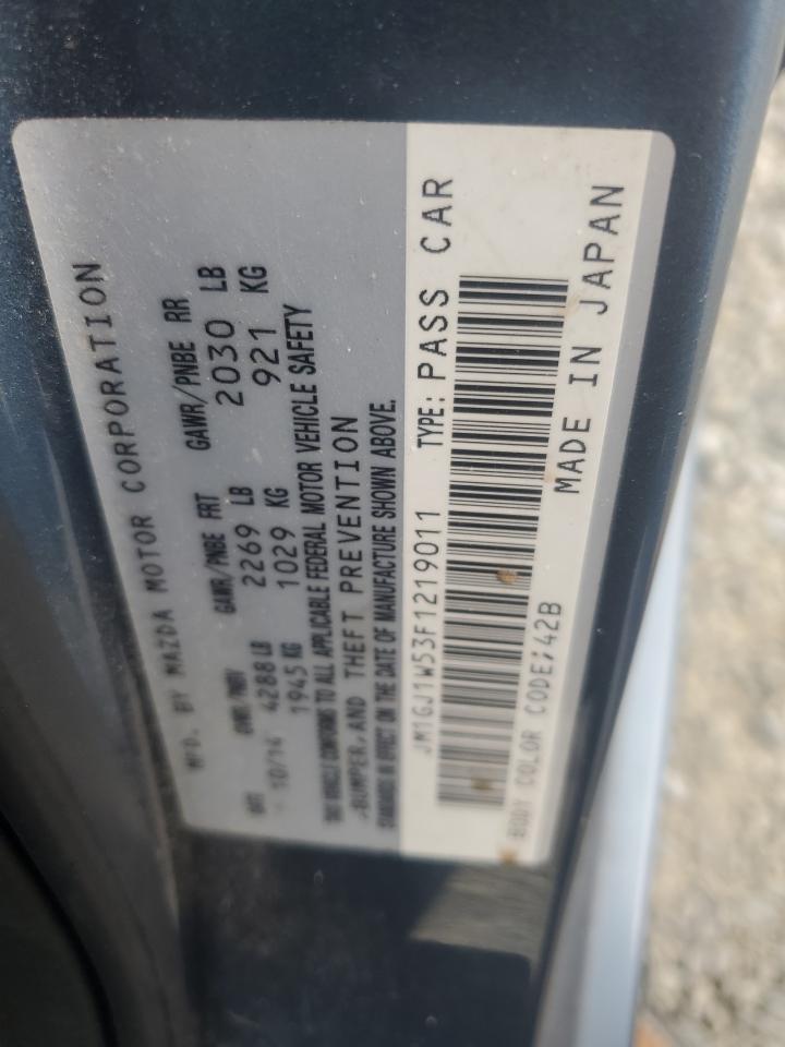 2015 Mazda 6 Grand Touring VIN: JM1GJ1W53F1219011 Lot: 85532225