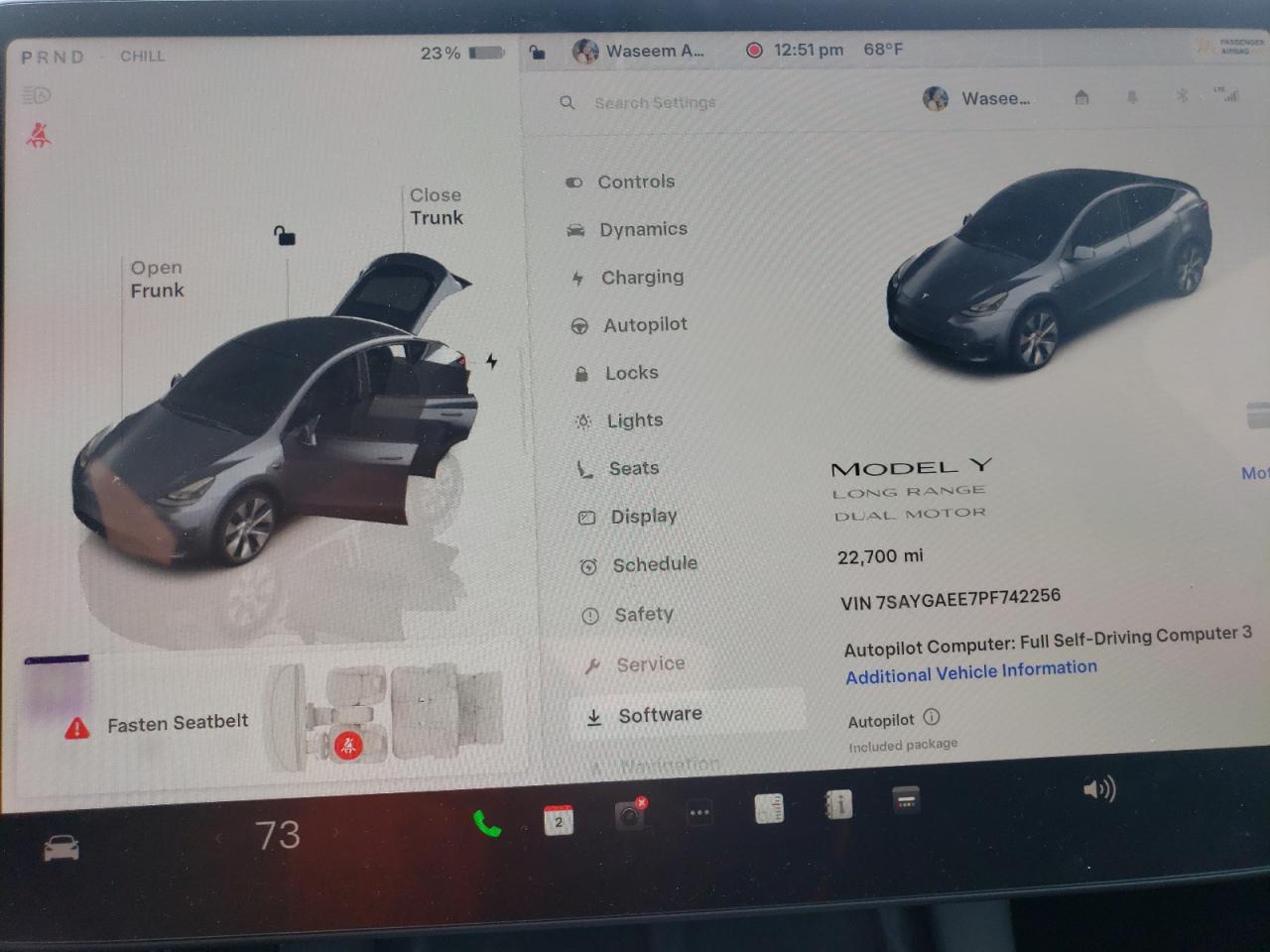 2023 Tesla Model Y VIN: 7SAYGAEE7PF742256 Lot: 84945955