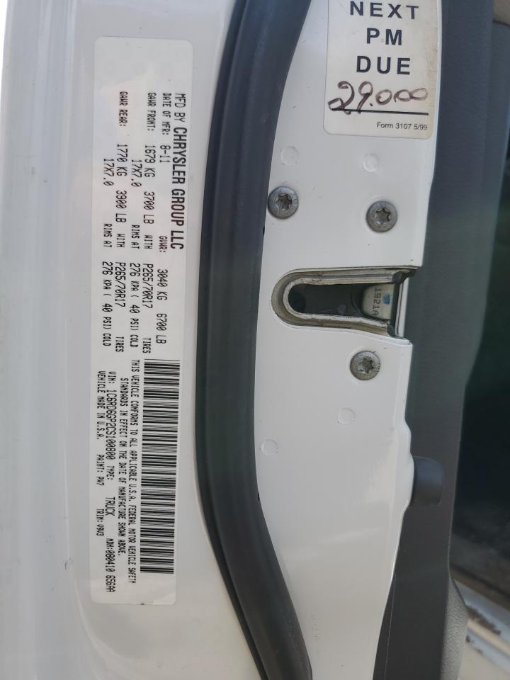 2012 Dodge Ram 1500 Slt VIN: 1C6RD6GP2CS100800 Lot: 82335725