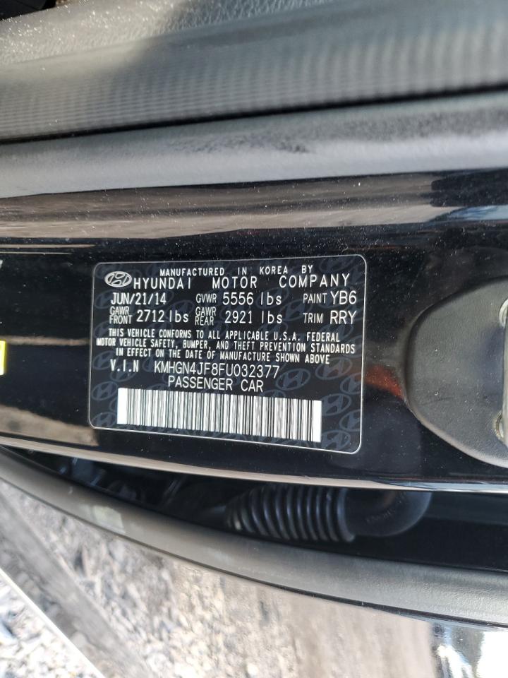 2015 Hyundai Genesis 5.0L VIN: KMHGN4JF8FU032377 Lot: 86976305