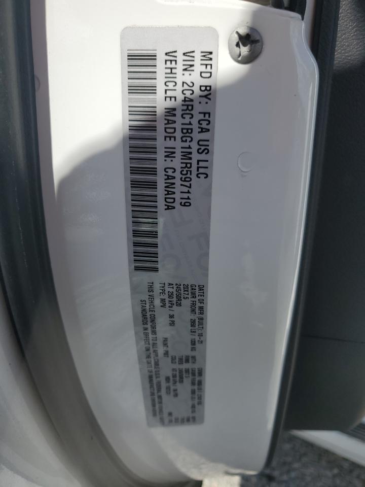 2021 Chrysler Pacifica Touring L VIN: 2C4RC1BG1MR597119 Lot: 90423035