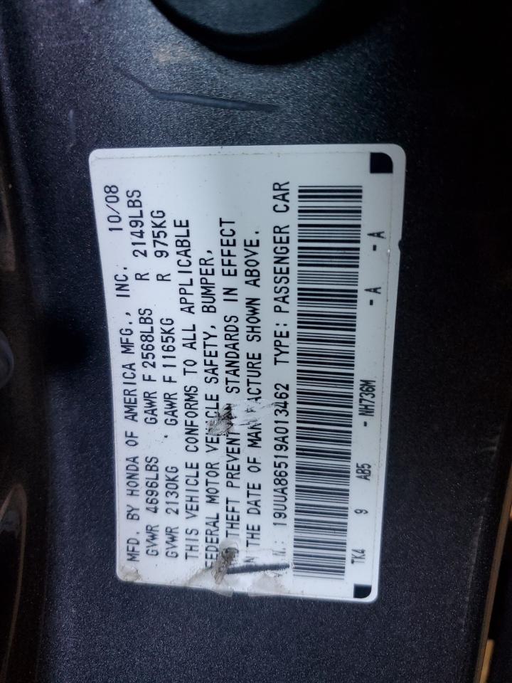 2009 Acura Tl VIN: 19UUA86519A013462 Lot: 90424585