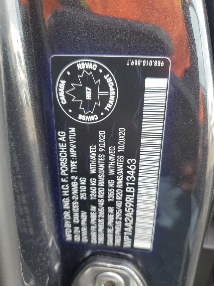 2024 Porsche Macan Base VIN: WP1AA2A59RLB13463 Lot: 87285145