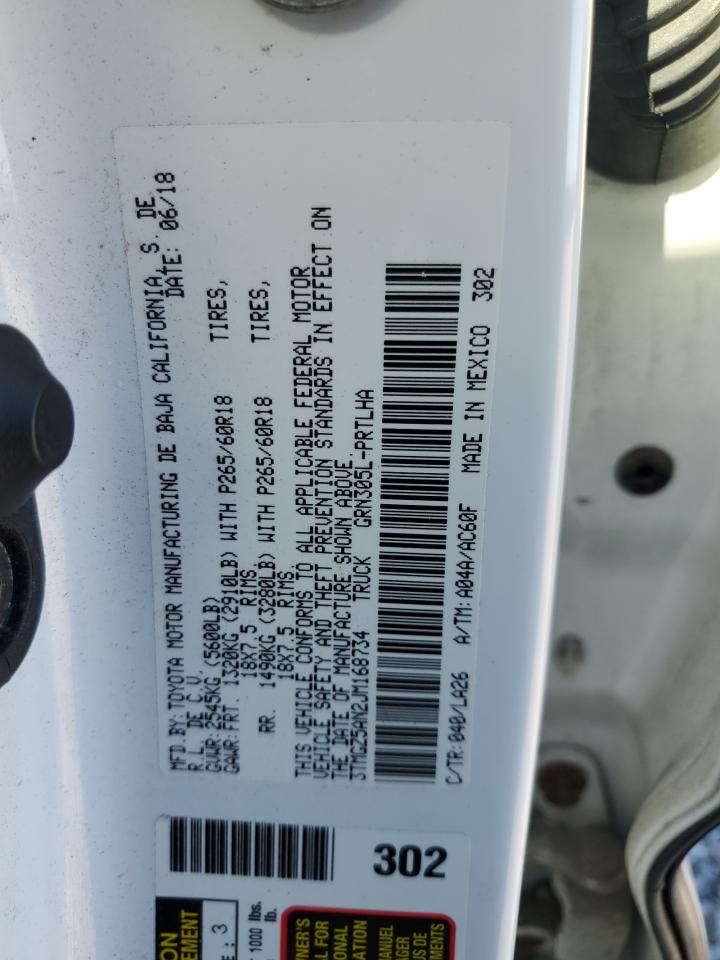 2018 Toyota Tacoma Double Cab VIN: 3TMGZ5AN2JM168734 Lot: 95725225