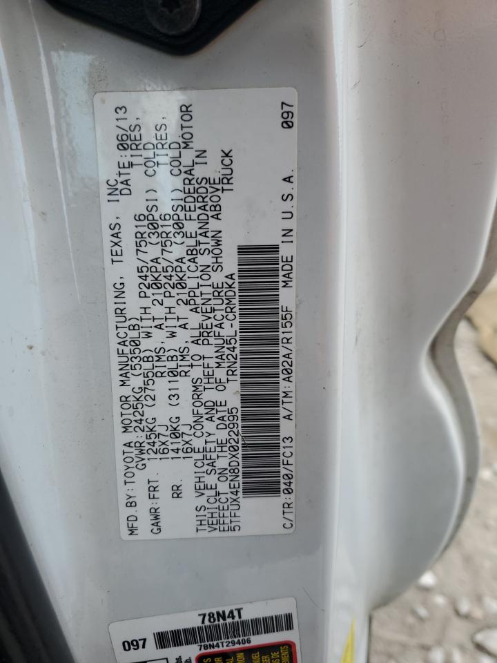 2013 Toyota Tacoma Access Cab VIN: 5TFUX4EN8DX022995 Lot: 85785015