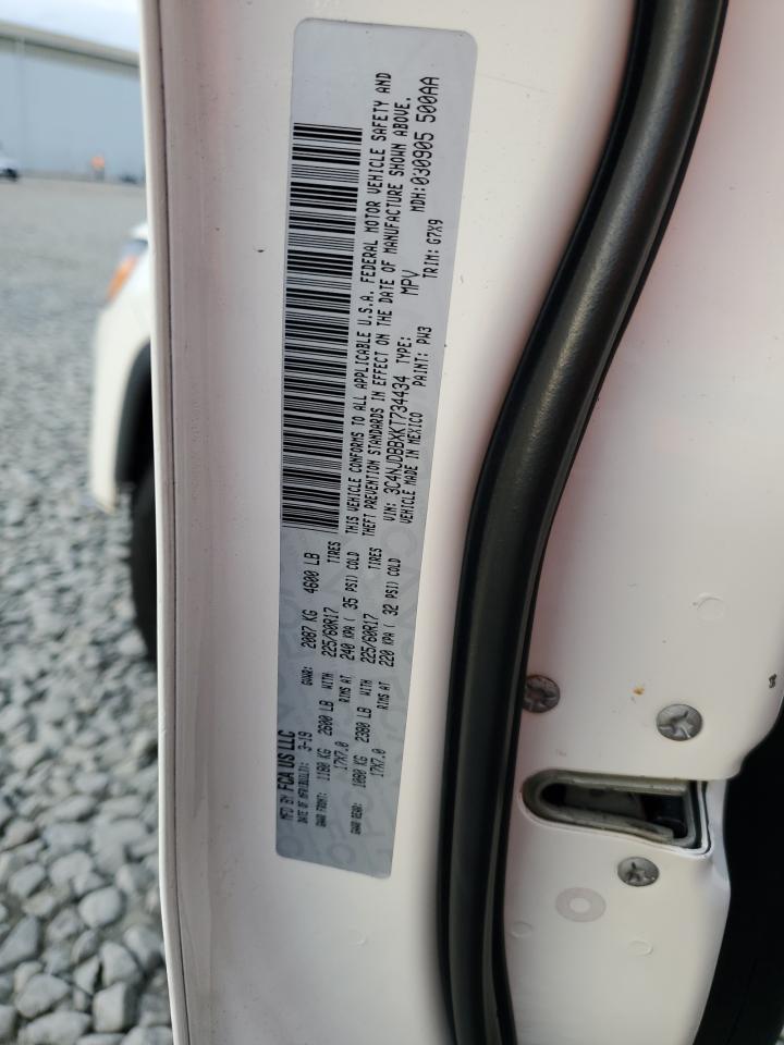 2019 Jeep Compass Latitude VIN: 3C4NJDBBXKT734434 Lot: 84751825