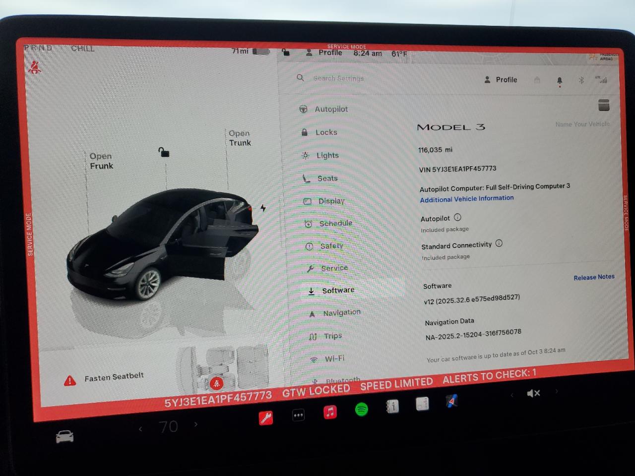 2023 Tesla Model 3 VIN: 5YJ3E1EA1PF457773 Lot: 85157405