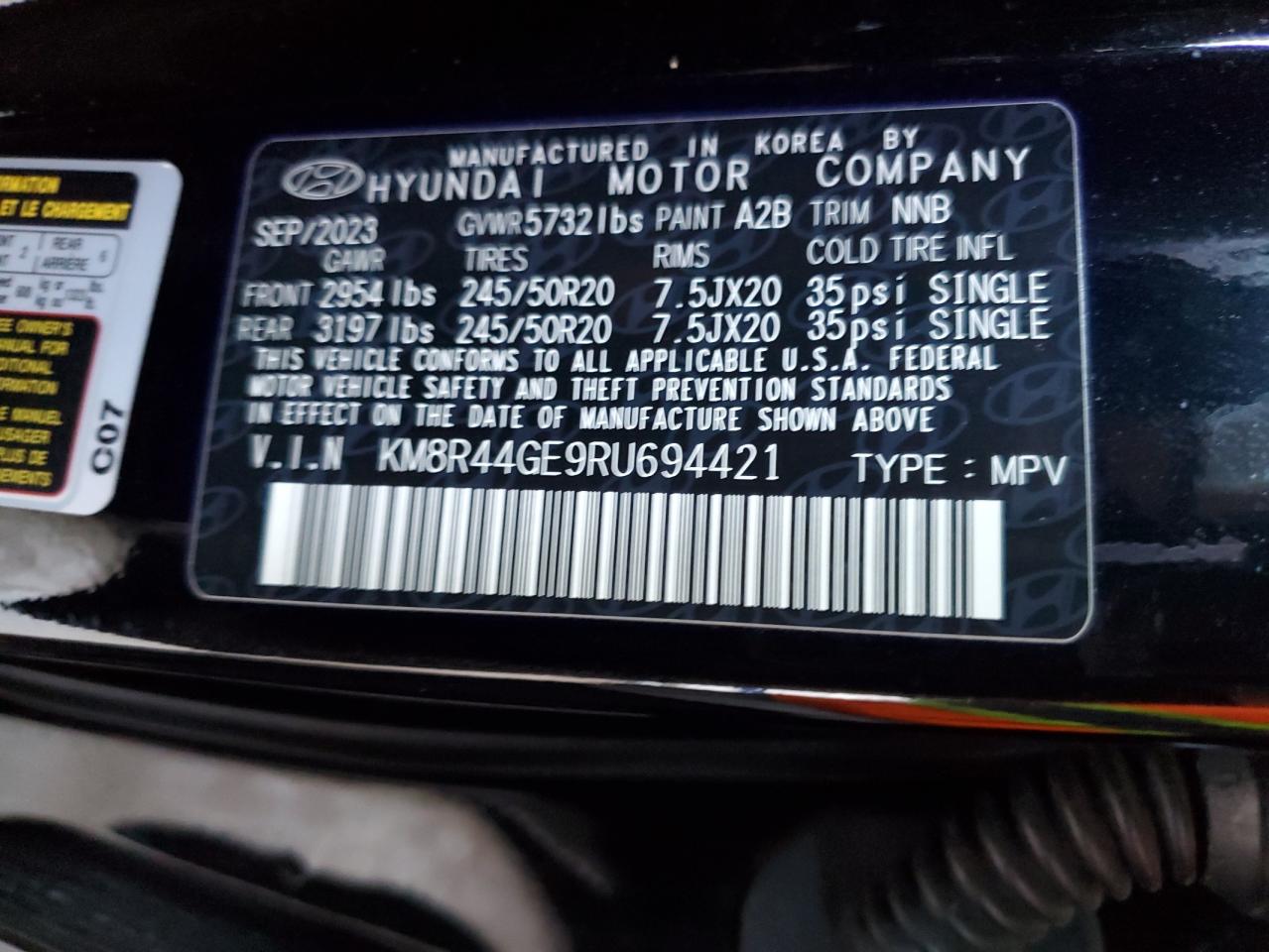 2024 Hyundai Palisade Sel Premium VIN: KM8R44GE9RU694421 Lot: 84295975