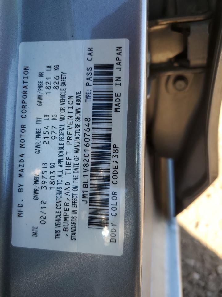 2012 Mazda 3 I VIN: JM1BL1V82C1607648 Lot: 82268855