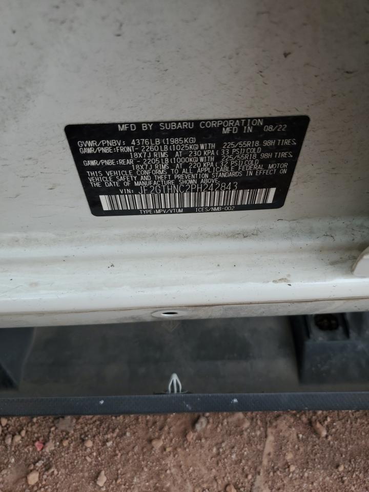 2023 Subaru Crosstrek Limited VIN: JF2GTHNC2PH242843 Lot: 86120555