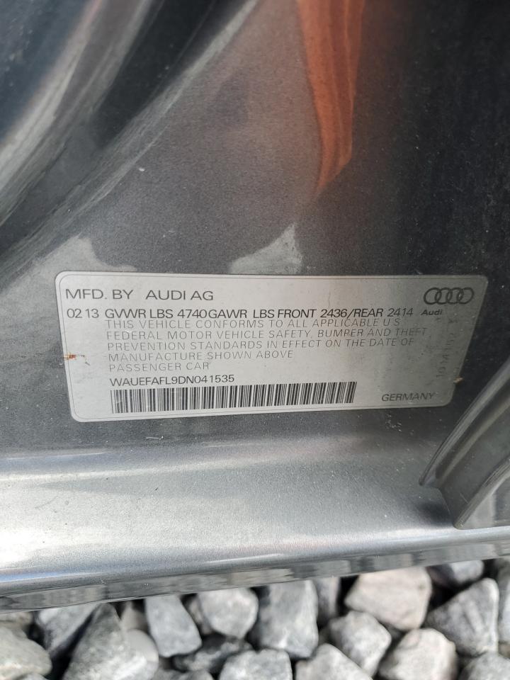 2013 Audi A4 Premium Plus VIN: WAUEFAFL9DN041535 Lot: 85874235
