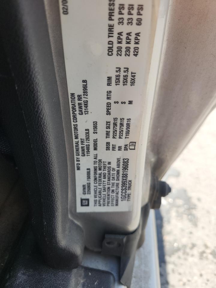 2008 Chevrolet Colorado Lt VIN: 1GCCS399X88196083 Lot: 82206315